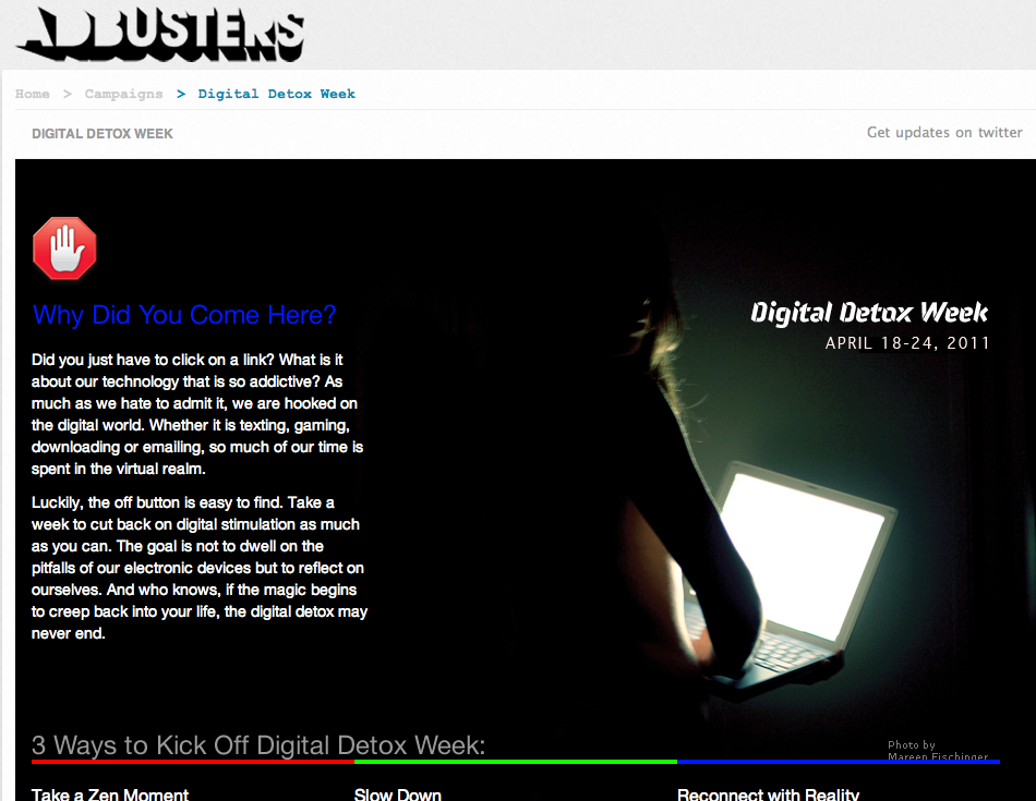 Digital Detox Week Geez Magazine